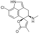 CAS 登录号：59787-45-0， 顺式-(+-)-3,4-二氢-8-氯-4'-甲基-4-(甲基氨基)-螺(苯并(cd)吲哚-5(1H),2'(5'H)-呋喃)-5'-酮