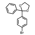 CAS 登录号：59793-76-9， 2-(4-溴苯基)-2-苯基-1,3-二氧戊环