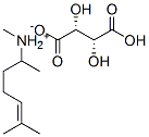 CAS 登录号：5984-50-9， [R-(R*,R*)]-甲基(1,5-二甲基己-4-烯基)铵酒石酸氢盐