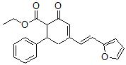 CAS 登录号：5989-59-3， 4-[(E)-2-(2-呋喃基)乙烯基]-2-氧代-6-苯基-1-环己-3-烯羧酸乙酯