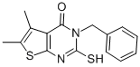 CAS#: 59898-63-4, 3-Benzyl-2-Mercapto-5,6-Dimethyl-3H-Thieno[2,3-d]Pyrimidin-4-One
