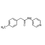 CAS 登录号：599162-23-9， 2-(4-甲基苯基)-N-(4-吡啶基)乙酰胺