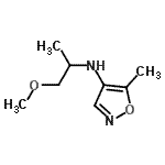 CAS#: 600699-35-2, N-(1-Methoxy-2-propanyl)-5-methyl-1,2-oxazol-4-amine