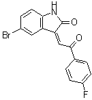 CAS#: 601487-96-1, (3Z)-5-Bromo-3-[2-(4-fluorophenyl)-2-oxoethylidene]-1,3-dihydro-2H-indol-2-one