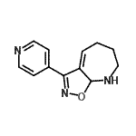 CAS#: 602269-09-0, 3-(4-Pyridinyl)-6,7,8,8a-tetrahydro-5H-[1,2]oxazolo[5,4-b]azepine