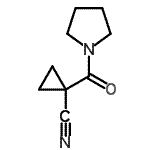 CAS#: 602303-01-5, 1-(1-Pyrrolidinylcarbonyl)cyclopropanecarbonitrile