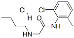 CAS 登录号：6027-28-7， 2-(丁基氨基)-N-(2-氯-6-甲基苯基)乙酰胺单盐酸盐