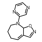 CAS#: 603066-70-2, 8-(2-Pyrazinyl)-6,7,8,8a-tetrahydro-5H-[1,2]oxazolo[5,4-b]azepine