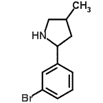 CAS#: 603068-36-6, 2-(3-Bromophenyl)-4-methylpyrrolidine
