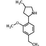CAS 登录号：603069-04-1， 2-(4-乙基-2-甲氧基苯基)-4-甲基吡咯烷