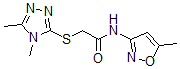 CAS#: 603070-93-5, 2-[(4,5-Dimethyl-4H-1,2,4-Triazol-3-Yl)Thio]-N-(5-Methyl-3-Isoxazolyl)-Acetamide