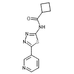 CAS#: 603073-26-3, N-[5-(3-Pyridinyl)-1,3,4-thiadiazol-2-yl]cyclobutanecarboxamide