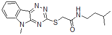 CAS 登录号：603946-16-3， N-(3-甲基丁基)-2-[(5-甲基-5H-1,2,4-三嗪并[5,6-b]吲哚-3-基)硫代]-乙酰胺