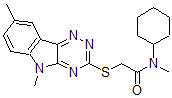 CAS 登录号：603946-45-8， N-环己基-2-[(5,8-二甲基-5H-1,2,4-三嗪并[5,6-b]吲哚-3-基)硫代]-N-甲基-乙酰胺