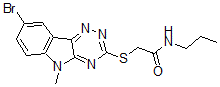 CAS#: 603947-09-7, 2-[(8-Bromo-5-Methyl-5H-1,2,4-Triazino[5,6-b]Indol-3-Yl)Thio]-N-Propyl-Acetamide