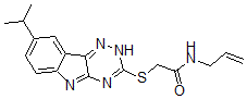 CAS#: 603947-22-4, 2-[[8-(Isopropyl)-2H-1,2,4-Triazino[5,6-b]Indol-3-Yl]Thio]-N-Allyl-Acetamide