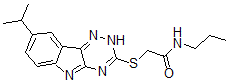 CAS 登录号：603947-32-6， 2-[[8-(异丙基)-2H-1,2,4-三嗪并[5,6-b]吲哚-3-基]硫代]-N-丙基-乙酰胺