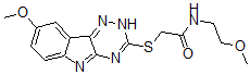 CAS#: 603947-49-5, N-(2-Methoxyethyl)-2-[(8-Methoxy-2H-1,2,4-Triazino[5,6-b]Indol-3-Yl)Thio]-Acetamide
