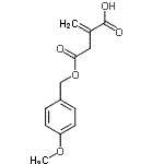 CAS 登录号：60427-77-2， 4-[(4-甲氧基苄基)氧基]-2-亚甲基-4-氧代丁酸
