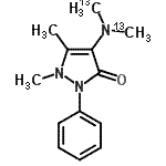 CAS#: 60433-90-1, 4-{Bis[(<Sup>13</Sup>C)Methyl]Amino}-1,5-Dimethyl-2-Phenyl-1,2-Dihydro-3H-Pyrazol-3-One