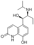 CAS 登录号：60443-17-6， 8-羟基-5-[1-羟基-2-(丙-2-基氨基)丁基]-1H-喹啉-2-酮