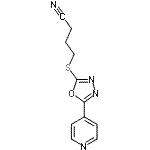 CAS#: 604740-19-4, 4-{[5-(4-Pyridinyl)-1,3,4-oxadiazol-2-yl]sulfanyl}butanenitrile
