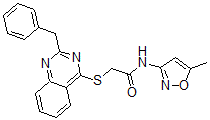 CAS#: 604793-37-5, N-(5-Methyl-3-Isoxazolyl)-2-[[2-Benzyl-4-Quinazolinyl]Thio]-Acetamide