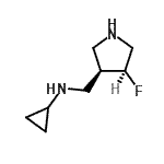 CAS 登录号：604798-54-1， N-{[(3R,4S)-4-氟-3-吡咯烷基]甲基}环丙胺