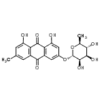 CAS#: 60529-33-1, 4,5-Dihydroxy-7-Methyl-9,10-Dioxo-9,10-Dihydro-2-Anthracenyl 6-Deoxy-alpha-L-Mannopyranoside