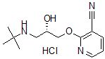 CAS#: 60559-92-4, 2-[(2S)-3-(tert-Butylamino)-2-hydroxypropoxy]-3-pyridinecarbonitrile hydrochloride