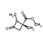 CAS 登录号：605658-21-7， 甲基(2S)-1,2-二甲基-4-氧代-2-吖丁啶羧酸酯