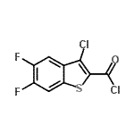 CAS#: 605658-32-0, 3-Chloro-5,6-difluoro-1-benzothiophene-2-carbonyl chloride