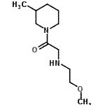 CAS#: 606096-22-4, 2-[(2-Methoxyethyl)amino]-1-(3-methyl-1-piperidinyl)ethanone