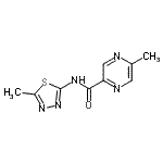 CAS#: 606096-90-6, 5-Methyl-N-(5-methyl-1,3,4-thiadiazol-2-yl)-2-pyrazinecarboxamide