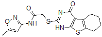 CAS 登录号：606106-13-2， 2-[(1,4,5,6,7,8-六氢-4-氧代[1]苯并噻吩并[2,3-d]嘧啶-2-基)硫代]-N-(5-甲基-3-异恶唑基)-乙酰胺