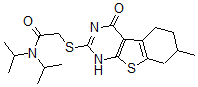 CAS#: 606106-99-4, 2-[(1,4,5,6,7,8-Hexahydro-7-Methyl-4-Oxo[1]Benzothieno[2,3-d]Pyrimidin-2-Yl)Thio]-N,N-Bis(Isopropyl)-Acetamide