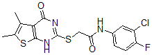 CAS 登录号：606108-58-1， N-(3-氯-4-氟苯基)-2-[(1,4-二氢-5,6-二甲基-4-氧代噻吩并[2,3-d]嘧啶-2-基)硫代]-乙酰胺