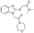 CAS#: 606110-86-5, N,N-Dimethyl-2-[[1-[2-(4-Morpholinyl)-2-Oxoethyl]-1H-Benzo[d]Imidazol-2-Yl]Thio]-Acetamide