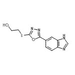 CAS#: 606117-02-6, 2-{[5-(1H-Benzimidazol-6-yl)-1,3,4-oxadiazol-2-yl]sulfanyl}ethanol