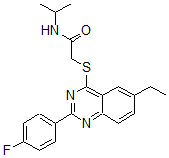 CAS#: 606131-25-3, 2-[[6-Ethyl-2-(4-Fluorophenyl)-4-Quinazolinyl]Thio]-N-(Isopropyl)-Acetamide