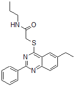 CAS#: 606131-36-6, 2-[(6-Ethyl-2-Phenyl-4-Quinazolinyl)Thio]-N-Propyl-Acetamide