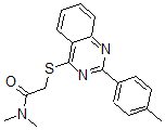 CAS#: 606132-32-5, N,N-Dimethyl-2-[[2-(4-Methylphenyl)-4-Quinazolinyl]Thio]-Acetamide
