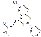 CAS#: 606132-58-5, 2-[(6-Chloro-2-Phenyl-4-Quinazolinyl)Thio]-N,N-Dimethyl-Acetamide