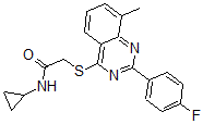 CAS#: 606132-87-0, N-Cyclopropyl-2-[[2-(4-Fluorophenyl)-8-Methyl-4-Quinazolinyl]Thio]-Acetamide