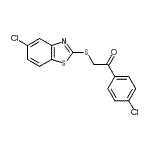 CAS#: 606136-38-3, 2-[(5-Chloro-1,3-benzothiazol-2-yl)sulfanyl]-1-(4-chlorophenyl)ethanone