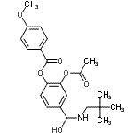 CAS#: 60734-87-4, 2-Acetoxy-4-{[(2,2-Dimethylpropyl)Amino](Hydroxy)Methyl}Phenyl 4-Methoxybenzoate
