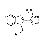 CAS#: 607368-87-6, 4-(1-Ethyl-1H-imidazo[4,5-c]pyridin-2-yl)-1,2,5-oxadiazol-3-amine