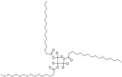 CAS 登录号：60763-98-6， 十六烷酸 1,2,3-丙烷三基酯-1,1,2,3,3-D5