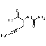 CAS 登录号：607737-02-0， (2R)-2-(氨基甲酰氨基)-4-己炔酸