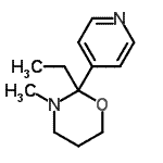 CAS 登录号：608510-89-0， 2-乙基-3-甲基-2-(4-吡啶基)-1,3-恶嗪烷